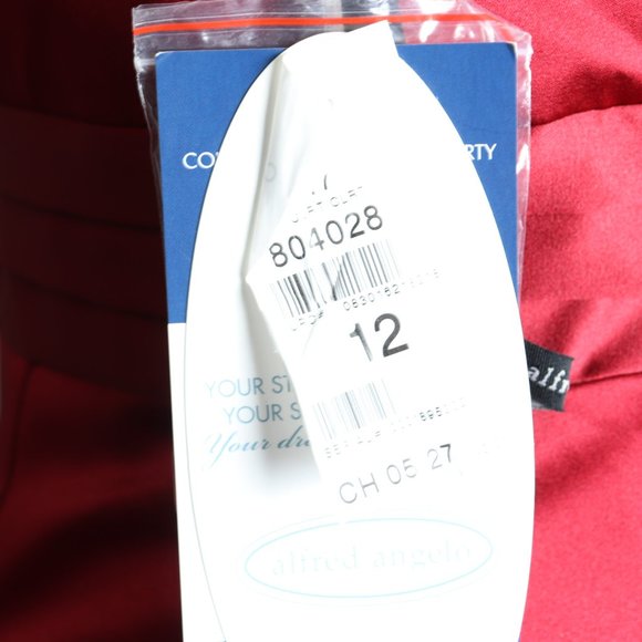 NWT Alfred Angelo red midi dress, size 12 - Picture 4 of 10